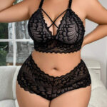 لانجري دانتيل أسود