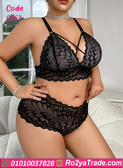 لانجري دانتيل أسود