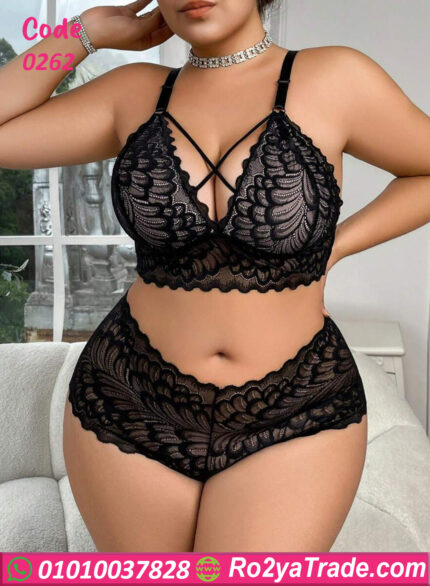 لانجري دانتيل أسود