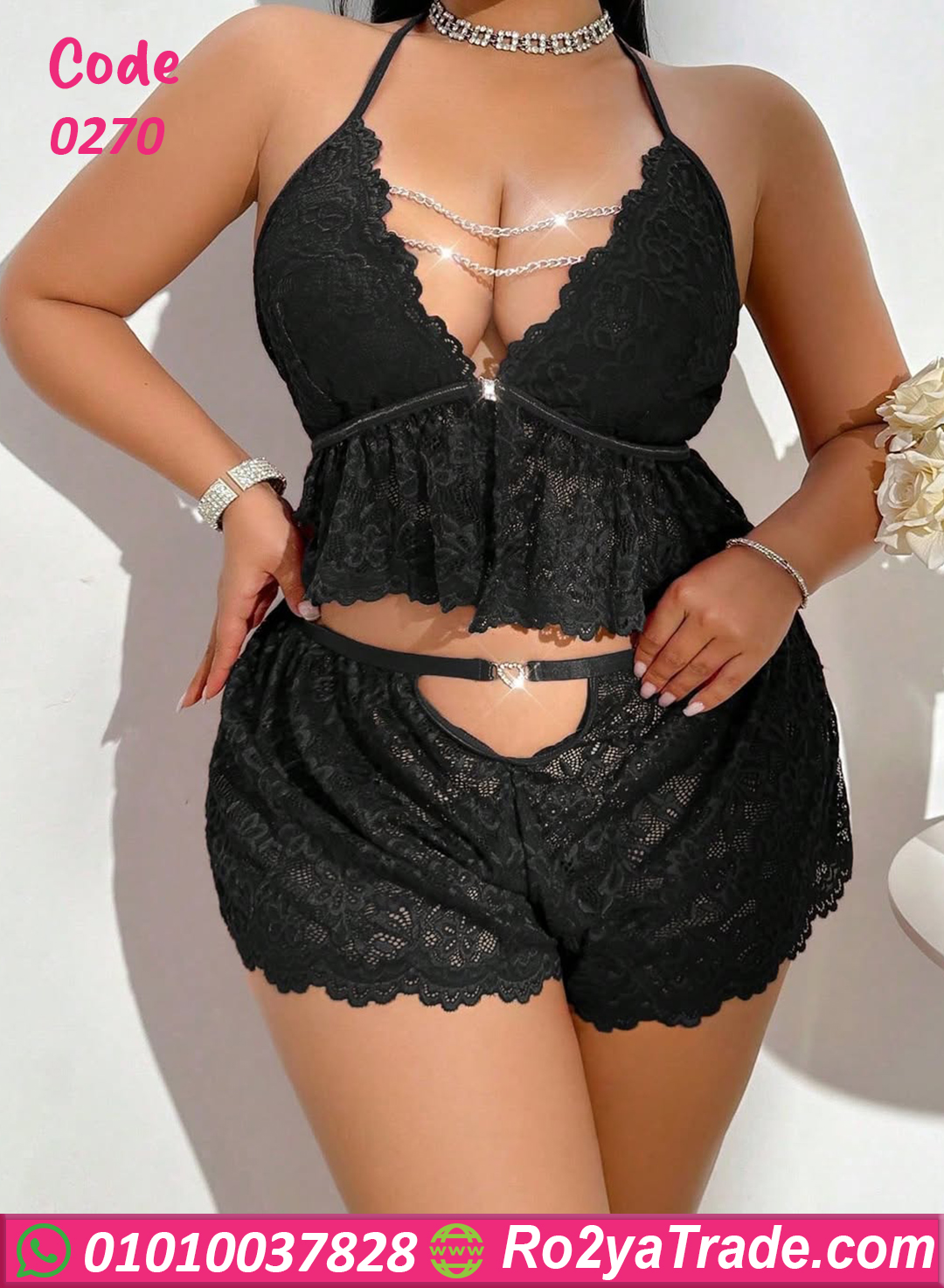 0270-2 لانجري دانتيل حريمي