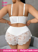 لانجري دانتيل أبيض