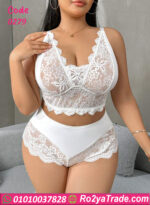 لانجري دانتيل أبيض