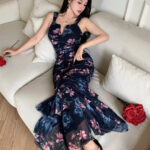 دريس صيفي طويل مزهر