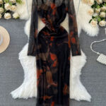 دريس شيفون أسود صيفي