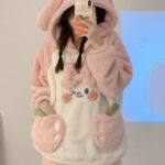 بيجامة قطيفة شتوي كيوت