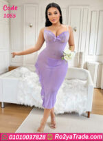 لانجري طويل تول دانتيل