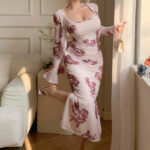 فستان كاش مايوه زبدة مستوردة