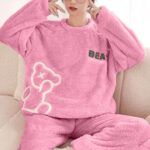 بيجامة فرو شتوي بناتي تيدي بير