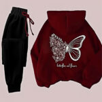 بيجامة شتوي فراشات حريمي