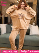 بيجامة حريمي قطيفة شتوي