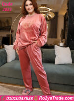 بيجامة حريمي قطيفة شتوي