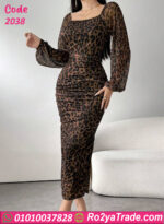 فستان تايجر شيفون طويل