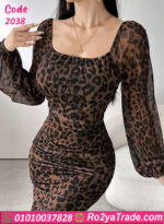 فستان تايجر شيفون طويل