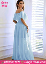 فستان شيفون أوف شولدر