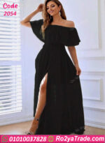 فستان شيفون أوف شولدر