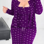 بيجامة حريمي صيفي 3 قطع