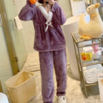 بيجامة فرو شتوي ناعمة