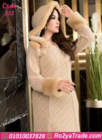 عباية فرو شتوي قطيفة فخمة