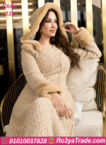 عباية فرو شتوي قطيفة فخمة