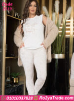 بيجامة شتوي فرو ناعم