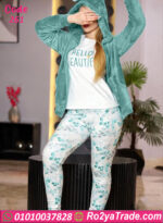 بيجامة فرو ناعمة بكابيشو