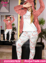 بيجامة فرو ناعمة بكابيشو