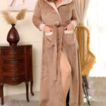 روب شتوي طويل ناعم