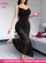 فستان دانتيل طويل مثير