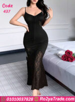 فستان دانتيل طويل مثير