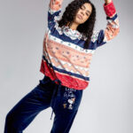 بيجامة شتوي قطيفة نسائي كيندا