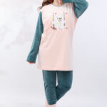 بيجامة شتوي قطيفة طويلة