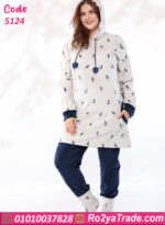 بيجامة شتوي قطيفة ناعمة