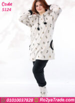 بيجامة شتوي قطيفة ناعمة