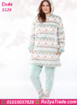 بيجامة شتوي قطيفة ناعمة