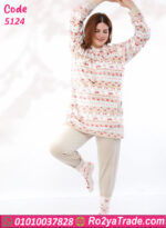 بيجامة شتوي قطيفة ناعمة