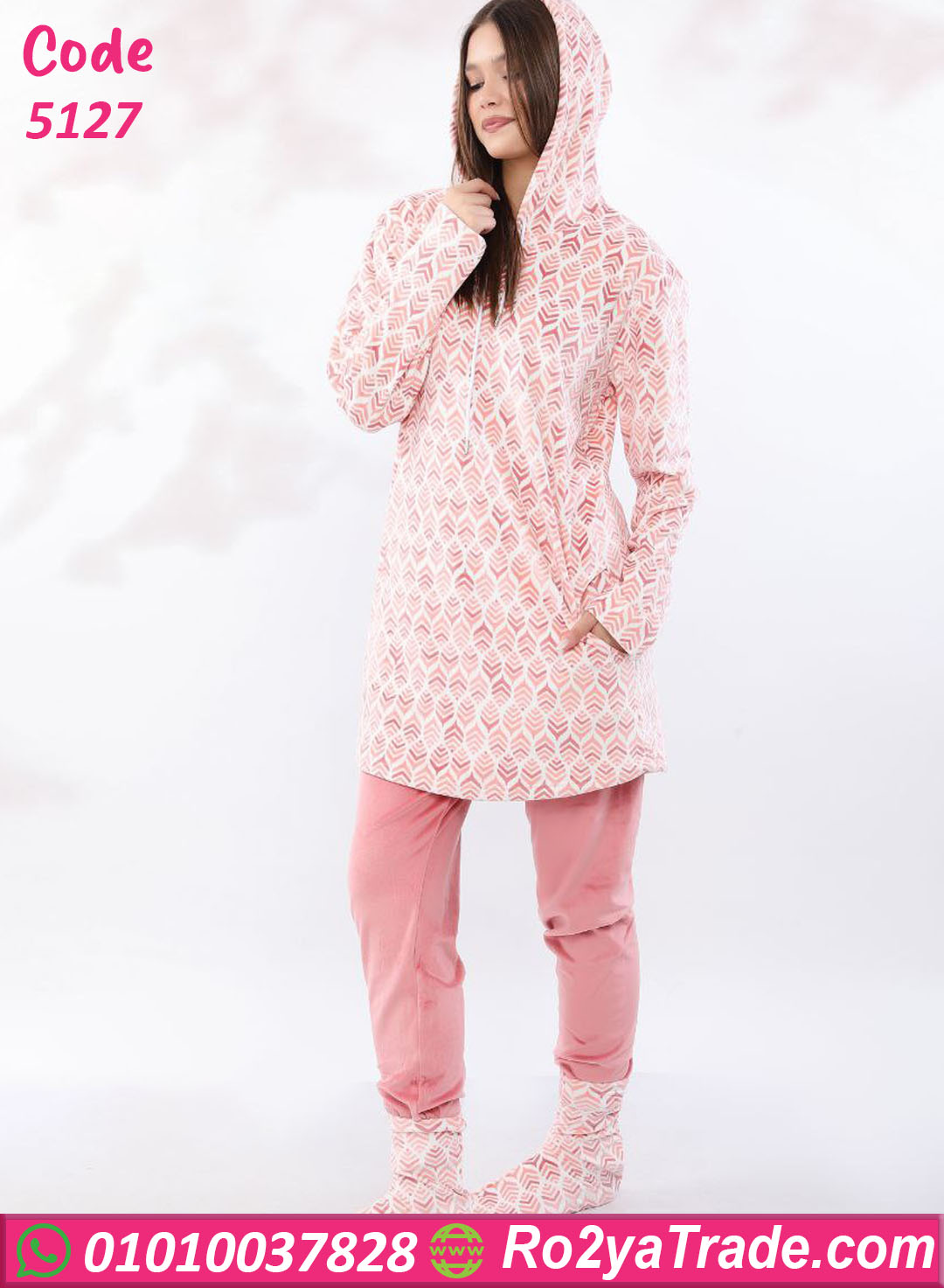 5127 بيجامة شتوي فرو كاب MASSA – كود 5127 - الصورة 2