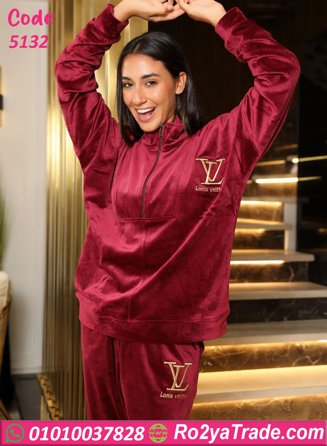 5132-3 ترنج شتوي قطيفة MASSA