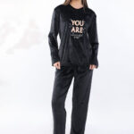 بيجامة شتوي فرو ناعم