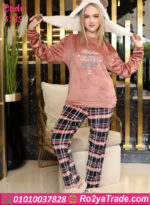 بيجامة حريمي قطيفة شتوي