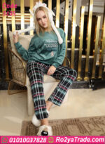 بيجامة حريمي قطيفة شتوي