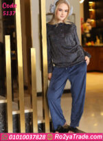 بيجامة قطيفة شتوي حريمي