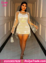 فستان سكسي لامع قصير