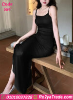 فستان لانجري أسود