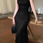 فستان لانجري أسود