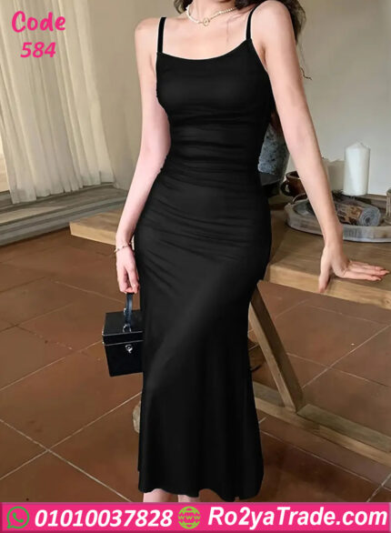 فستان لانجري أسود