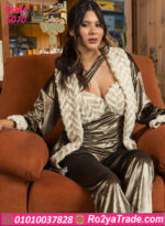 بيچامة شتوي قطيفة فخمة