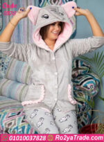 بيجامة شتوي فيل لطيف