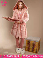 بيجامة شتوي فرو ناعم