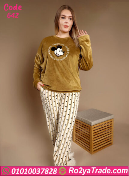 بيچامة شتوي نسائية ميكي