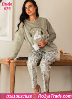 بيجامة شتوي دببة قطيفة